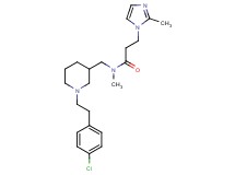 N-({1-[2-(4-chlorophenyl)ethyl]-3-piperidinyl}methyl)-N-methyl-3-(2-methyl-1H-imidazol-1-yl)propanamide