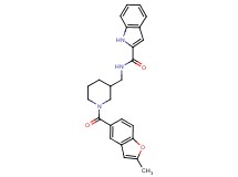 N-({1-[(2-methyl-1-benzofuran-5-yl)carbonyl]-3-piperidinyl}methyl)-1H-indole-2-carboxamide