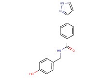N-(4-hydroxybenzyl)-4-(1H-pyrazol-3-yl)benzamide