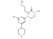 3-butyl-1-methyl-4-(2-methyl-6-piperidin-4-ylpyrimidin-4-yl)piperazin-2-one