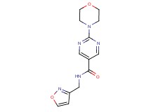 N-(isoxazol-3-ylmethyl)-2-morpholin-4-ylpyrimidine-5-carboxamide