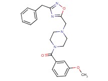 1-[(3-benzyl-1,2,4-oxadiazol-5-yl)methyl]-4-(3-methoxybenzoyl)piperazine