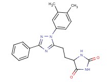 5-{2-[1-(3,4-dimethylphenyl)-3-phenyl-1H-1,2,4-triazol-5-yl]ethyl}imidazolidine-2,4-dione