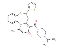 8-[(4-isopropyl-1-piperazinyl)carbonyl]-11-methyl-6-(2-thienyl)-6,7-dihydro-9H-pyrido[2,1-d][1,5]benzothiazepin-9-one