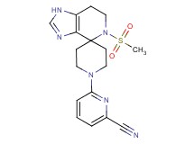 6-[5-(methylsulfonyl)-1,5,6,7-tetrahydro-1'H-spiro[imidazo[4,5-c]pyridine-4,4'-piperidin]-1'-yl]pyridine-2-carbonitrile