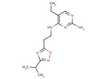 5-ethyl-N~4~-[2-(3-isopropyl-1,2,4-oxadiazol-5-yl)ethyl]pyrimidine-2,4-diamine