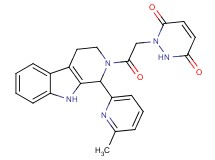 1-{2-[1-(6-methyl-2-pyridinyl)-1,3,4,9-tetrahydro-2H-beta-carbolin-2-yl]-2-oxoethyl}-1,2-dihydro-3,6-pyridazinedione