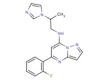 5-(2-fluorophenyl)-N-[2-(1H-imidazol-1-yl)propyl]pyrazolo[1,5-a]pyrimidin-7-amine