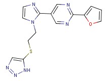 2-(2-furyl)-5-{1-[2-(1H-1,2,3-triazol-5-ylthio)ethyl]-1H-imidazol-2-yl}pyrimidine