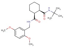 (1R*,2S*)-N-(tert-butyl)-N'-(2,5-dimethoxybenzyl)cyclohexane-1,2-dicarboxamide