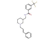 N-({1-[(2E)-3-phenyl-2-propen-1-yl]-3-piperidinyl}methyl)-3-(trifluoromethyl)benzamide