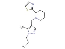 1-[(5-methyl-1-propyl-1H-pyrazol-4-yl)methyl]-2-(1,3-thiazol-2-yl)piperidine