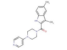 3,5-dimethyl-2-{[4-(4-pyridinyl)-1-piperazinyl]carbonyl}-1H-indole