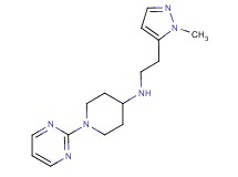 N-[2-(1-methyl-1H-pyrazol-5-yl)ethyl]-1-pyrimidin-2-ylpiperidin-4-amine