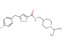 3-(4-fluorobenzyl)-N-[(1-isopropyl-4-piperidinyl)methyl]-5-isoxazolecarboxamide