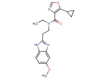 5-cyclopropyl-N-ethyl-N-[2-(5-methoxy-1H-benzimidazol-2-yl)ethyl]-1,3-oxazole-4-carboxamide