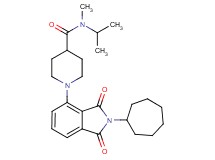 1-(2-cycloheptyl-1,3-dioxo-2,3-dihydro-1H-isoindol-4-yl)-N-isopropyl-N-methyl-4-piperidinecarboxamide