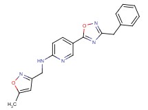 5-(3-benzyl-1,2,4-oxadiazol-5-yl)-N-[(5-methyl-3-isoxazolyl)methyl]-2-pyridinamine