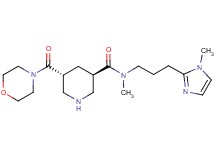 (3R*,5R*)-N-methyl-N-[3-(1-methyl-1H-imidazol-2-yl)propyl]-5-(morpholin-4-ylcarbonyl)piperidine-3-carboxamide