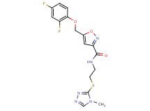 5-[(2,4-difluorophenoxy)methyl]-N-{2-[(4-methyl-4H-1,2,4-triazol-3-yl)thio]ethyl}-3-isoxazolecarboxamide