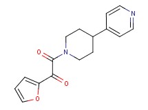1-(2-furyl)-2-oxo-2-(4-pyridin-4-ylpiperidin-1-yl)ethanone