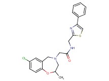 2-(7-chloro-2-methyl-2,3-dihydro-1,4-benzoxazepin-4(5H)-yl)-N-[(4-phenyl-1,3-thiazol-2-yl)methyl]acetamide