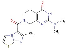 2-(dimethylamino)-7-[(6-methylimidazo[2,1-b][1,3]thiazol-5-yl)carbonyl]-5,6,7,8-tetrahydropyrido[3,4-d]pyrimidin-4(3H)-one