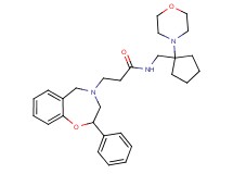 N-{[1-(4-morpholinyl)cyclopentyl]methyl}-3-(2-phenyl-2,3-dihydro-1,4-benzoxazepin-4(5H)-yl)propanamide