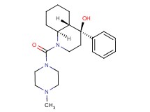 (4S*,4aS*,8aS*)-1-[(4-methyl-1-piperazinyl)carbonyl]-4-phenyldecahydro-4-quinolinol