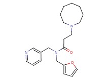 3-azocan-1-yl-N-(2-furylmethyl)-N-(pyridin-3-ylmethyl)propanamide