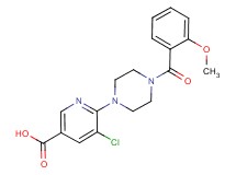 5-chloro-6-[4-(2-methoxybenzoyl)-1-piperazinyl]nicotinic acid