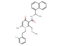 1-[2-(2-chlorophenyl)ethyl]-2-(methoxymethyl)-6-methyl-N-[1-(1-naphthyl)ethyl]-4-oxo-1,4-dihydro-3-pyridinecarboxamide