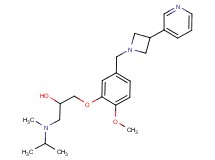 1-[isopropyl(methyl)amino]-3-{2-methoxy-5-[(3-pyridin-3-ylazetidin-1-yl)methyl]phenoxy}propan-2-ol