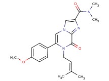 6-(4-methoxyphenyl)-N,N-dimethyl-7-(3-methylbut-2-en-1-yl)-8-oxo-7,8-dihydroimidazo[1,2-a]pyrazine-2-carboxamide