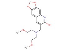 7-{[bis(2-methoxyethyl)amino]methyl}[1,3]dioxolo[4,5-g]quinolin-6-ol