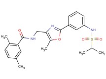 N-[(2-{3-[(isopropylsulfonyl)amino]phenyl}-5-methyl-1,3-oxazol-4-yl)methyl]-2,5-dimethylbenzamide