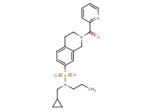 N-(cyclopropylmethyl)-N-propyl-2-(pyridin-2-ylcarbonyl)-1,2,3,4-tetrahydroisoquinoline-7-sulfonamide