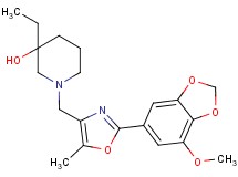 3-ethyl-1-{[2-(7-methoxy-1,3-benzodioxol-5-yl)-5-methyl-1,3-oxazol-4-yl]methyl}piperidin-3-ol
