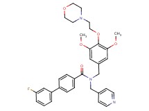 N-{3,5-dimethoxy-4-[2-(4-morpholinyl)ethoxy]benzyl}-3'-fluoro-N-(4-pyridinylmethyl)-4-biphenylcarboxamide