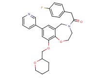 4-[(4-fluorophenyl)acetyl]-7-(3-pyridinyl)-9-(tetrahydro-2H-pyran-2-ylmethoxy)-2,3,4,5-tetrahydro-1,4-benzoxazepine