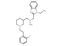 1-(1-ethyl-1H-benzimidazol-2-yl)-N-({1-[2-(2-fluorophenyl)ethyl]-3-piperidinyl}methyl)-N-methylmethanamine