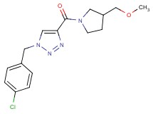 1-(4-chlorobenzyl)-4-{[3-(methoxymethyl)-1-pyrrolidinyl]carbonyl}-1H-1,2,3-triazole