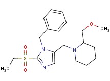 1-{[1-benzyl-2-(ethylsulfonyl)-1H-imidazol-5-yl]methyl}-2-(methoxymethyl)piperidine