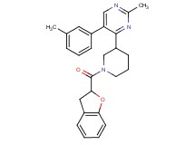 4-[1-(2,3-dihydro-1-benzofuran-2-ylcarbonyl)-3-piperidinyl]-2-methyl-5-(3-methylphenyl)pyrimidine