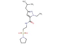 1-ethyl-3-isobutyl-N-[2-(pyrrolidin-1-ylsulfonyl)ethyl]-1H-pyrazole-5-carboxamide