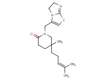 1-(5,6-dihydroimidazo[2,1-b][1,3]thiazol-3-ylmethyl)-5-methyl-5-(4-methylpent-3-en-1-yl)piperidin-2-one