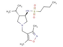 N-{rel-(3R,4S)-1-[(3,5-dimethyl-4-isoxazolyl)methyl]-4-isopropyl-3-pyrrolidinyl}-1-butanesulfonamide hydrochloride