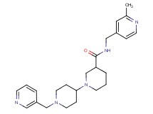 N-[(2-methylpyridin-4-yl)methyl]-1'-(pyridin-3-ylmethyl)-1,4'-bipiperidine-3-carboxamide