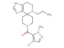 1'-[(4-chloro-1-methyl-1H-pyrazol-5-yl)carbonyl]-5-propyl-1,5,6,7-tetrahydrospiro[imidazo[4,5-c]pyridine-4,4'-piperidine]