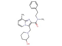 3-[(3-hydroxy-1-piperidinyl)methyl]-N,8-dimethyl-N-(2-phenylethyl)imidazo[1,2-a]pyridine-2-carboxamide